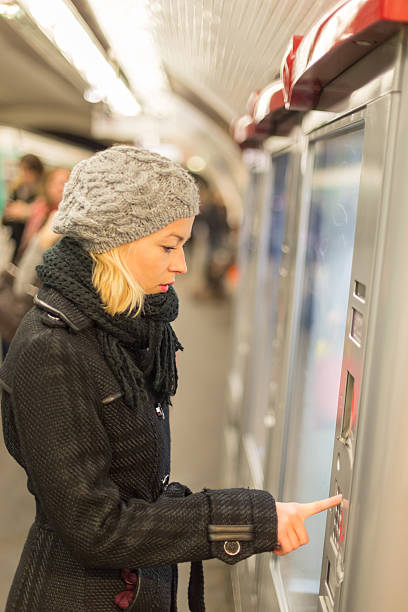 istock Lady buying ticket for public transport. 480169090