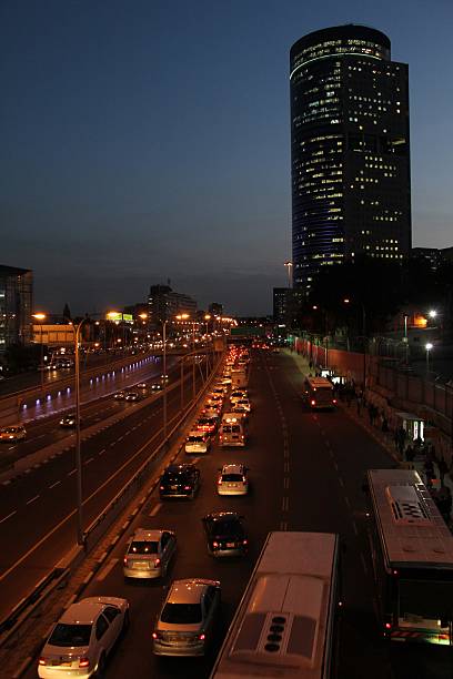 istock Tel Aviv city at night. 480169661