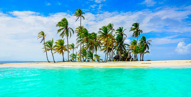 isla paraíso tropical de san blas archipiélago de panamá - panama caribbean culture san blas islands caribbean fotografías e imágenes de stock