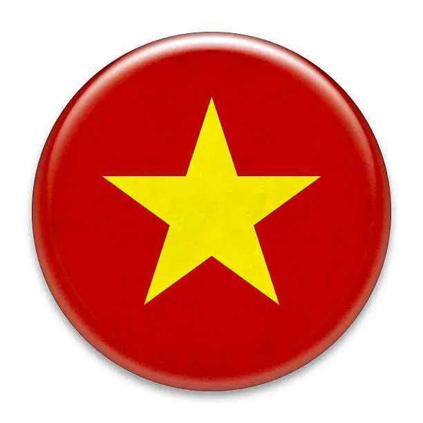 Photo of Grunge badge: Vietnam flag