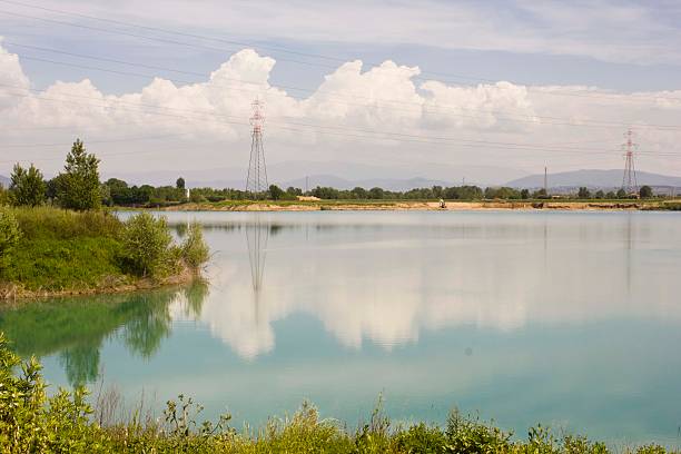 istock Peaceful lake inside Renai Park in Signa 480174304