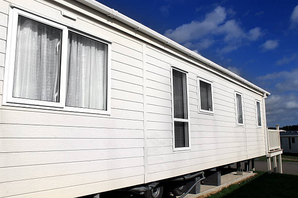 istock Exterior of modern caravan 480175023