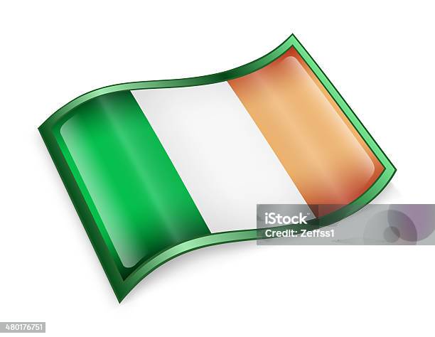 Vetores de Ícone De Bandeira Da Irlanda Isolado No Fundo Branco e mais imagens de Apoio