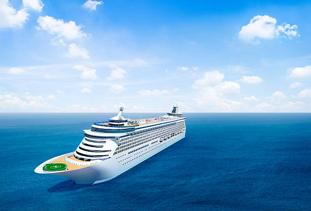 istock Scenic View of the Ocean with Cruise Ship 480177573