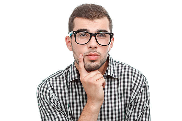istock Handsome man in glasses isolated on white 480178122