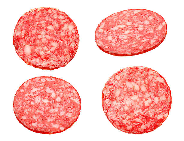 istock Smoked sausage slice 480178386