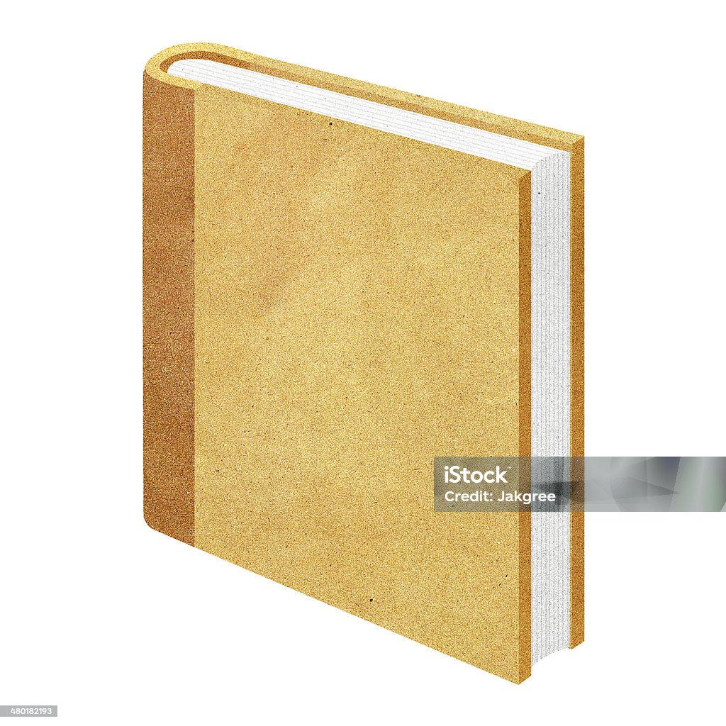 Old book isolated on white background. Advertisement Stock Photo