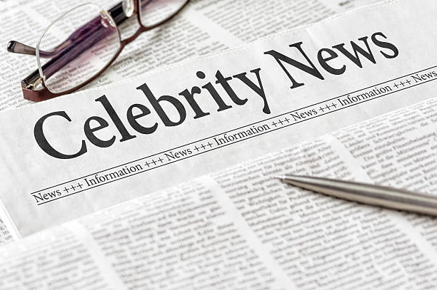 istock Newspaper with the headline Celebrity News 480182852