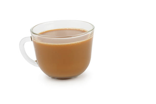 istock cup of coffee with cream on white 480191525
