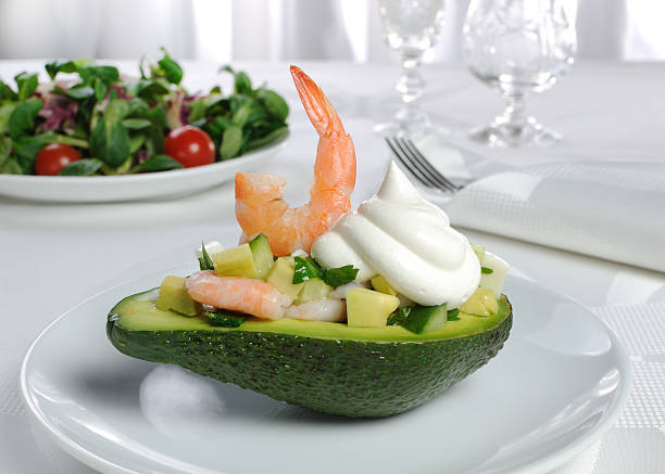 istock appetizer of avocado and shrimp 480192473