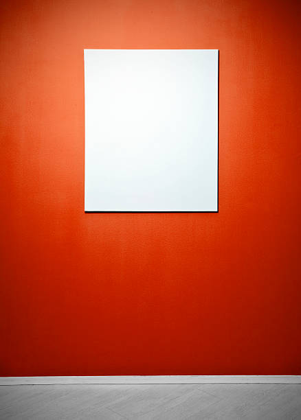 istock Blank picture poster in a blue gallery wall 480194476