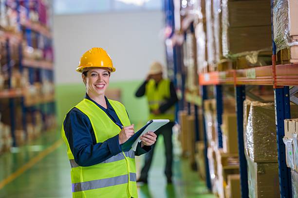 istock Female Warehouse Employee 480195333