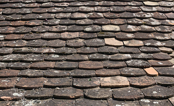 istock Vintage roof tiling 480196046