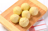 Meat stuffed potato dumplings
