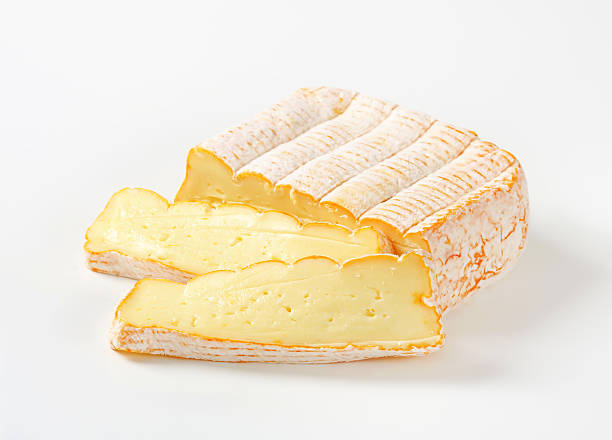French washed rind cheese French soft cheese made mainly from milk from the Vosges munster stock pictures, royalty-free photos & images