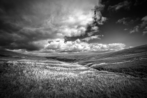 Welsh countryside at Llynyfan Fach.