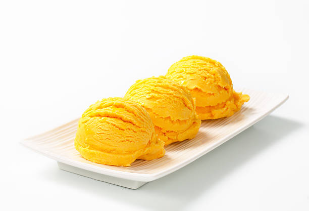istock Scoop of yellow ice cream 480203468