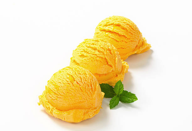 istock Scoops of yellow ice cream 480203486