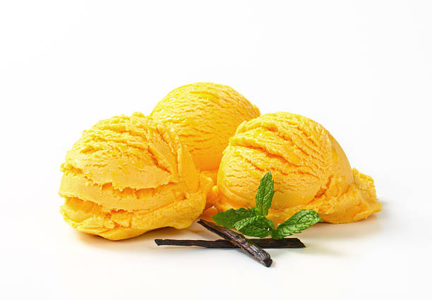 istock Scoops of yellow ice cream 480203496
