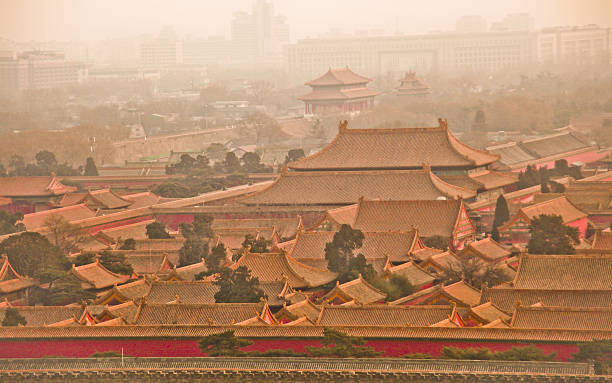 istock Forbidden City in Yellow Fog 480206243
