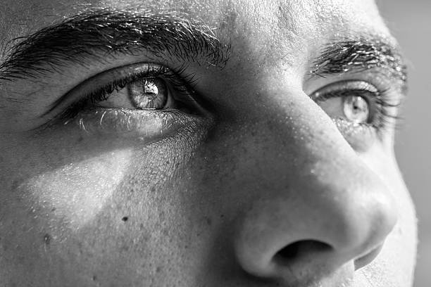 Big Beautiful Eyes of a young teenager.