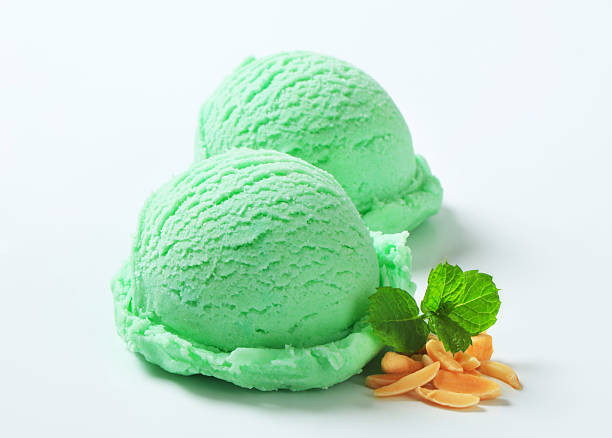istock Scoops of green ice cream 480207466