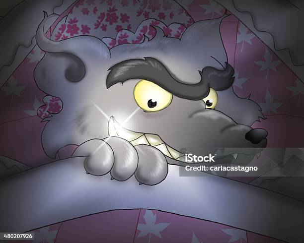 Big Bad Wolf Stock Illustration - Download Image Now - 2015, Adult, Animal