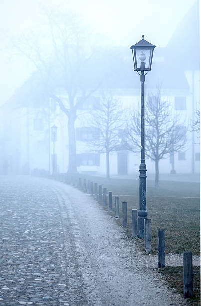 istock Old Lantern on a foggy day 480209771