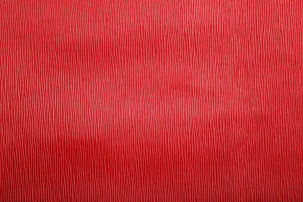 istock Striped leather texture in red color 480210293