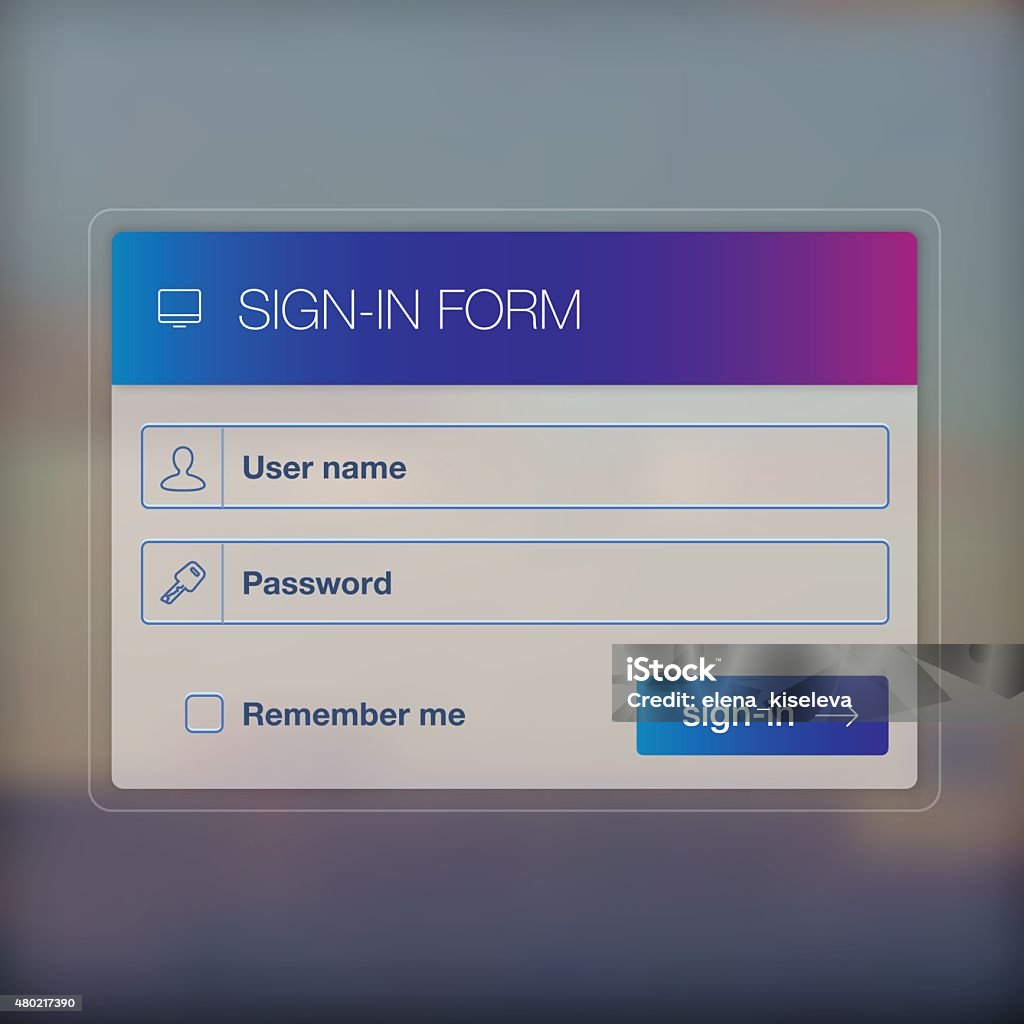 Screen Interface Simple Modern User Interface Screen Template For Mobile Smart Phone Or Stock ...