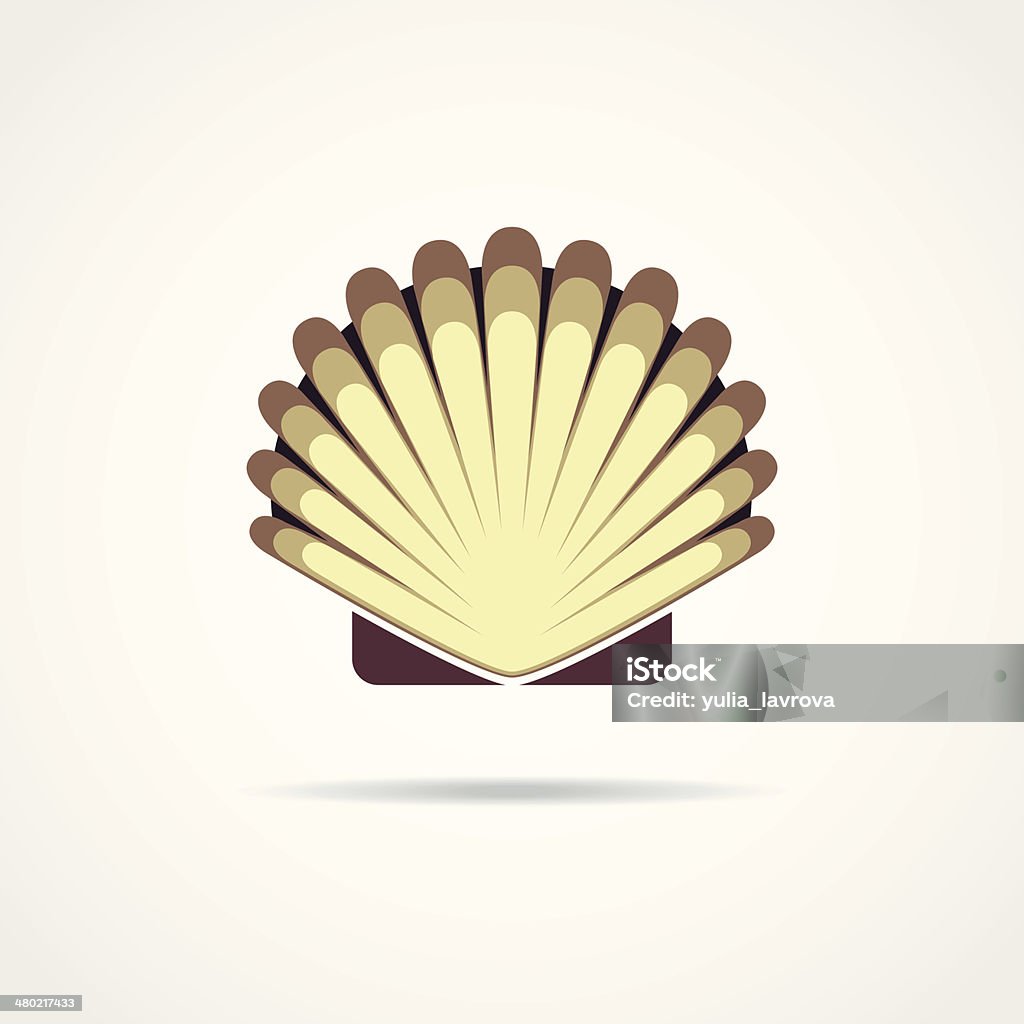 Shell Vector Symbol Isolated On A White Background Stock Illustration ...