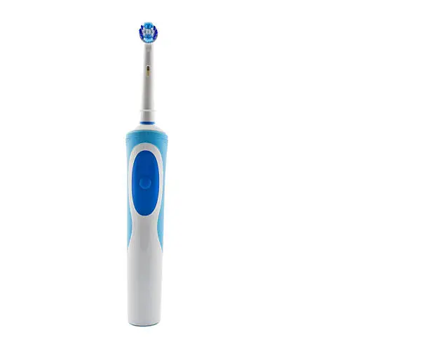 Modern electric tooth brush isolated on white background