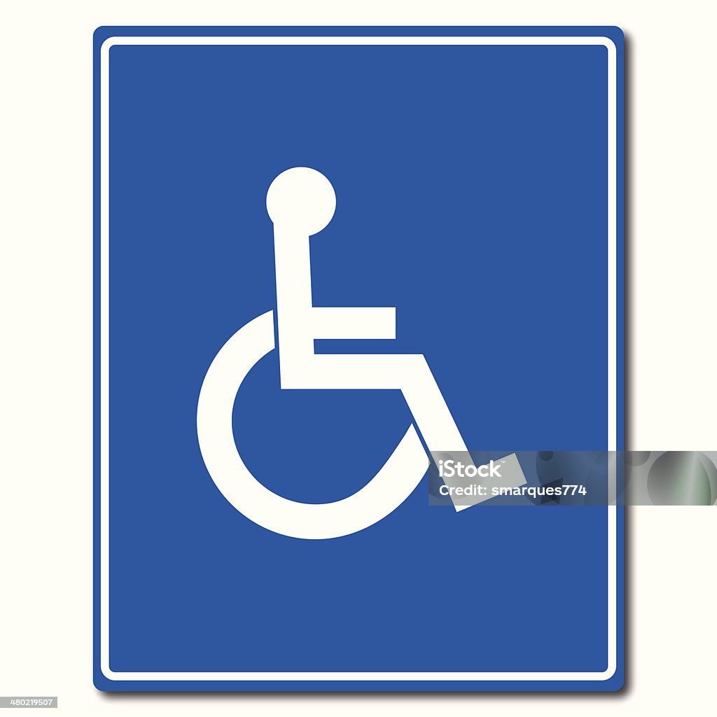 Znak dla osób niepełnosprawnych - Grafika wektorowa royalty-free (Dostępność)