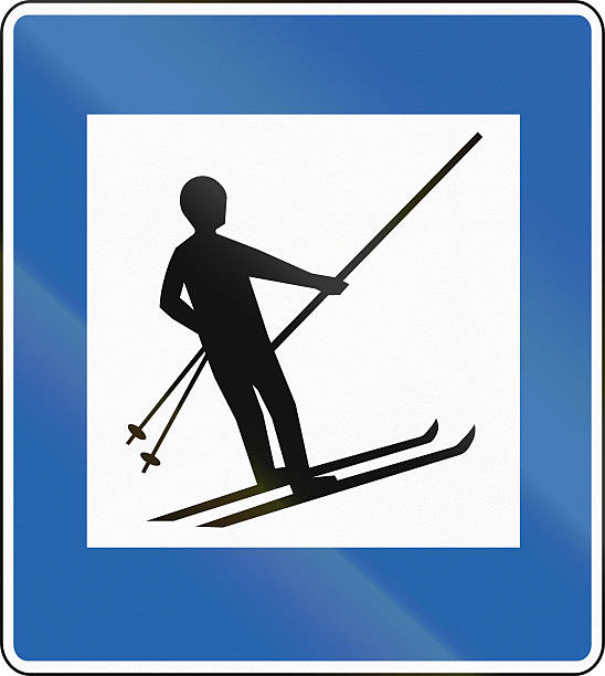 An Icelandic road sign - Ski lift