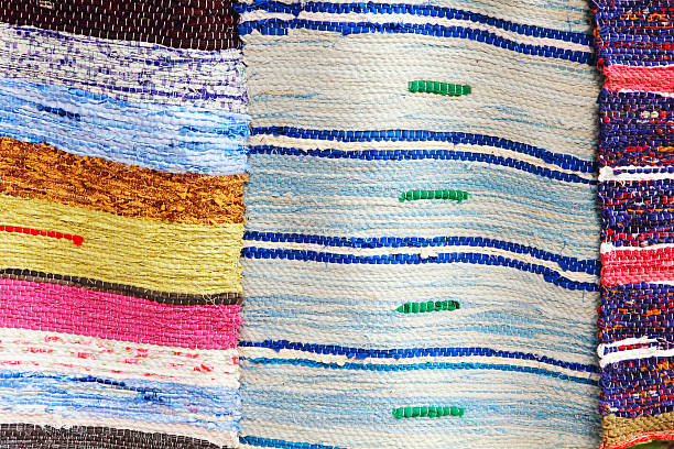 istock Colorful handmade rugs taken closeup. 480224156