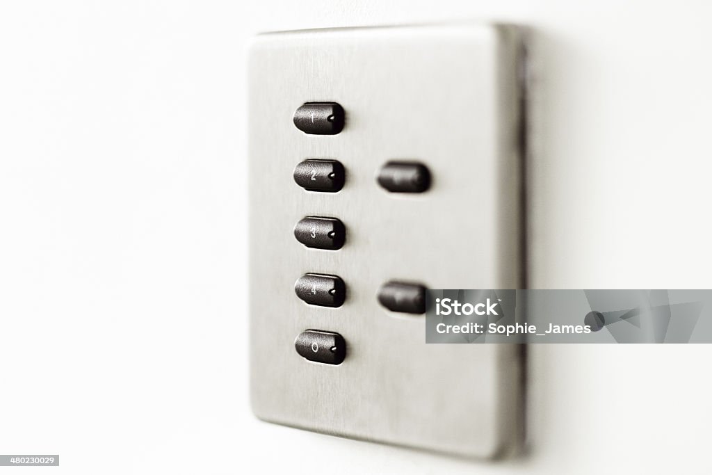 Sofisticado Interruptor de control para iluminación en una sala de conferencias - Foto de stock de Aceite para cocinar libre de derechos