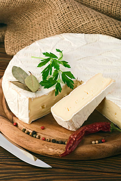 istock camembert cheese slice macro shot. Shallow DOF 480237741