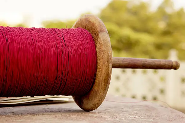 Photo of Spool of glass covered thread used in kite fighting