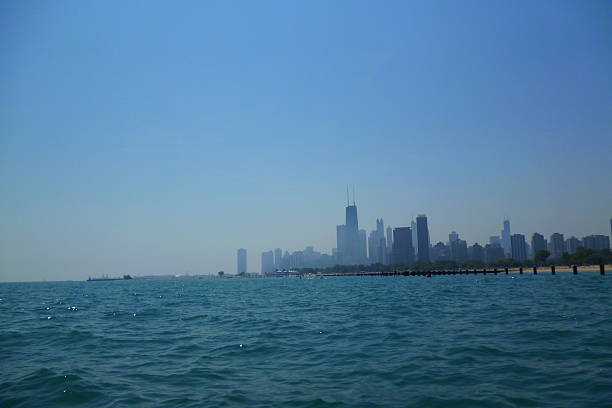istock Chicago cityscape in Lake Michigan 480243572