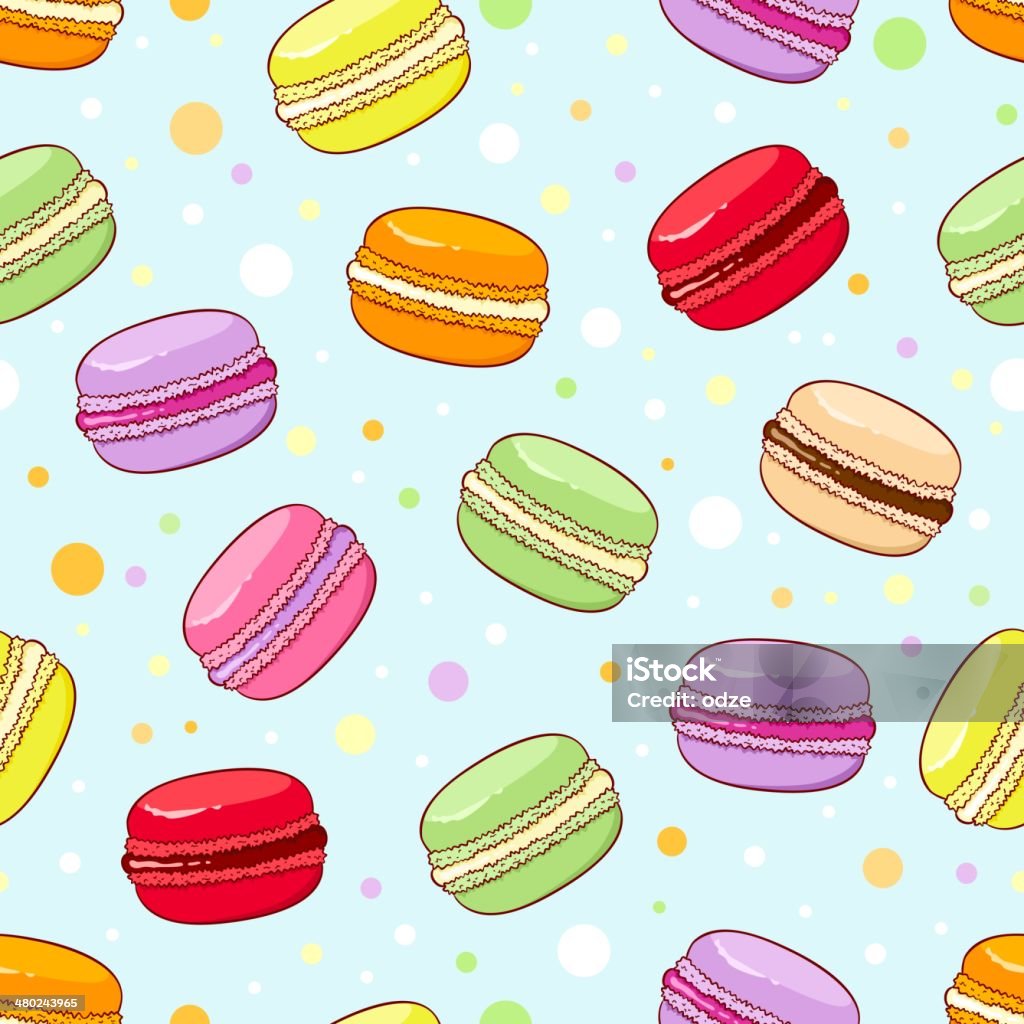 Macaroon Pattern Background Seamless Macaroon Pattern Stock Illustration - Download Image Now ...