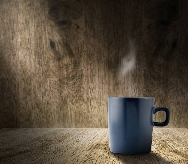 istock Lighting from window with blue coffee cup in wood room 480244186