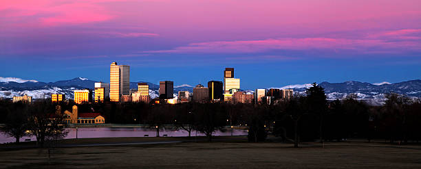 istock Denver Colorado Skyline at Sun Rise or Dawn 480244531