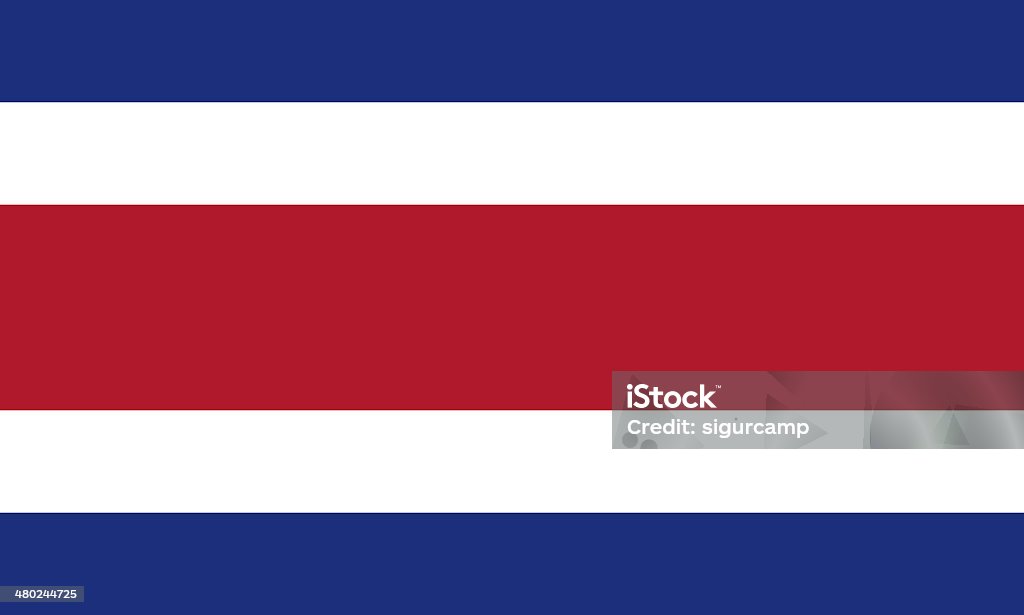 Bandeira da Costa Rica - Ilustração de Bandeira royalty-free