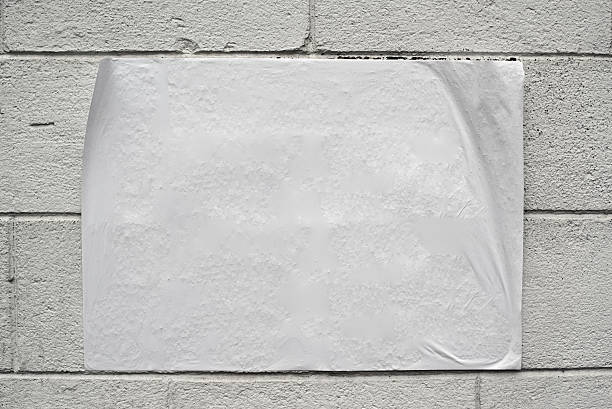 istock Blank white poster on grunge wall 480244769