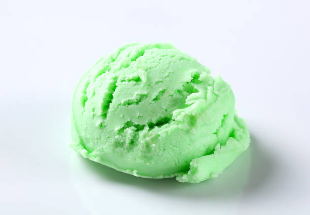 istock Scoop of green ice-cream 480245650