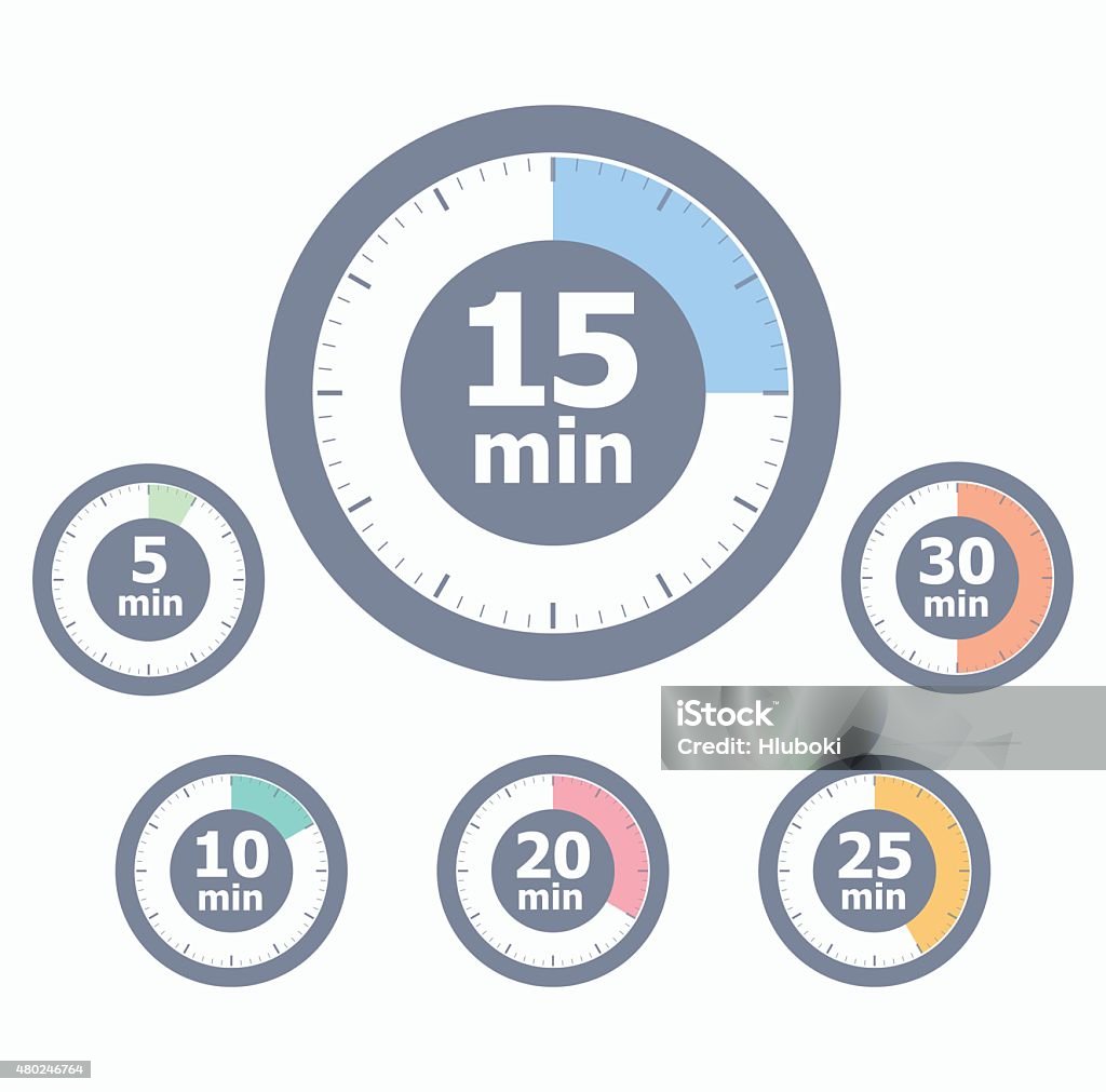 Set of timers Infographic stock vector