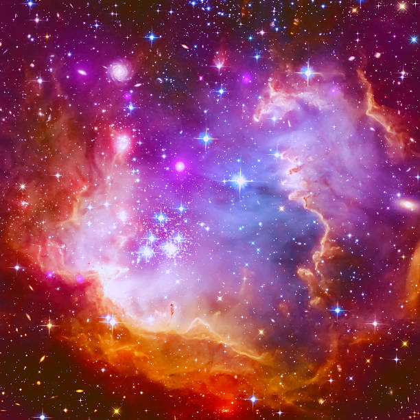 Flaming Star Nebula Abstract illustration with a beautiful star space nebula galaxy photos stock pictures, royalty-free photos & images