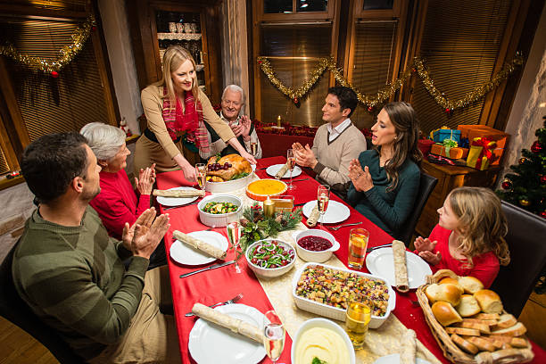 istock Family having Christmas dinner 480246956