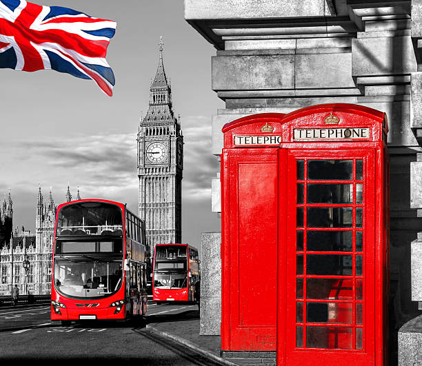 istock London symbols with Big Ben in England, UK 480247130