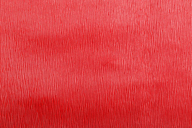 istock Striped leather texture in red color 480247859
